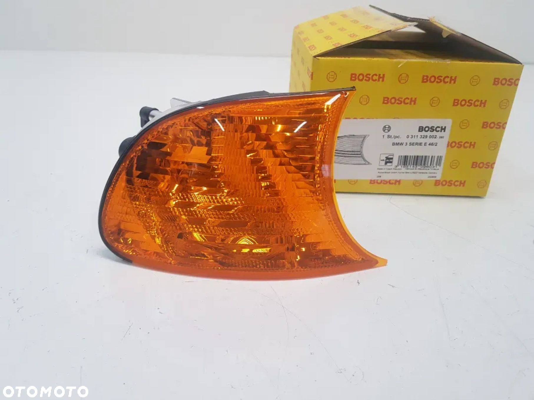 NOWY oryginalny kierunkowskaz migacz prawy przód pomarańczowy BMW 3 E46 COUPE CABRIO 0311329002 europa - 3