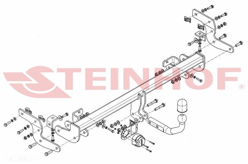 Hak Holowniczy + MODUŁ 7PIN  do Citroen C4 Cactus I od 2014 do 2018 - 2