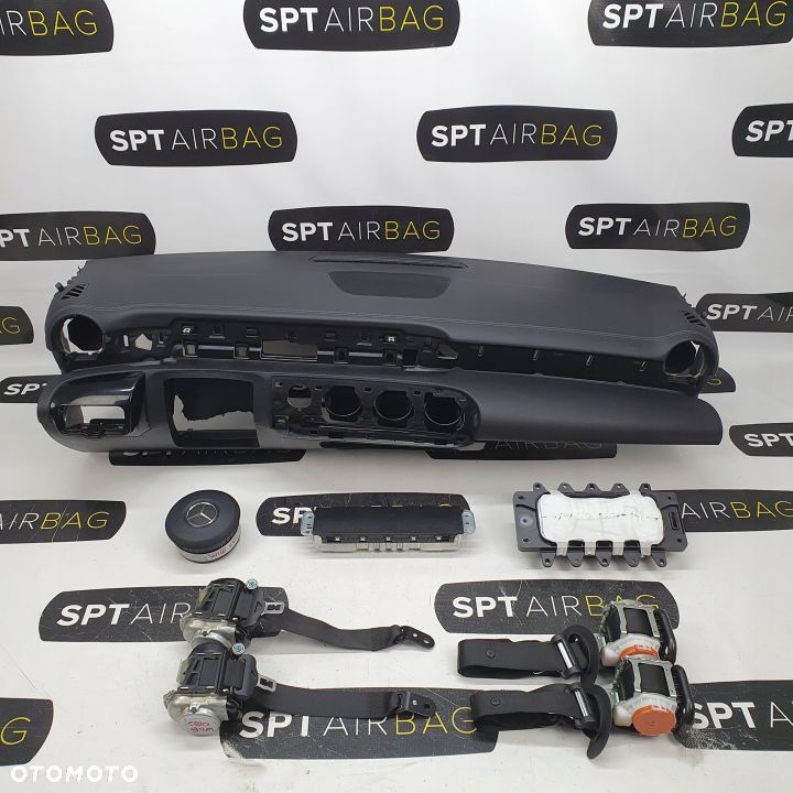 MERCEDES CLA W118 W177 DESKA ROZDZIELCZA KONSOLA KOKPIT PULPIT PODUSZKI AIRBAG AIR BAG PASY KIT SET - 1