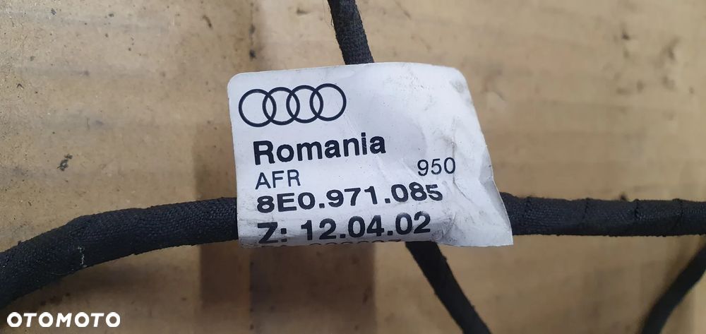 Wiązka instalacja czujników PDC tył tylna Audi A4 B6 Kombi 8E0971085 - 6