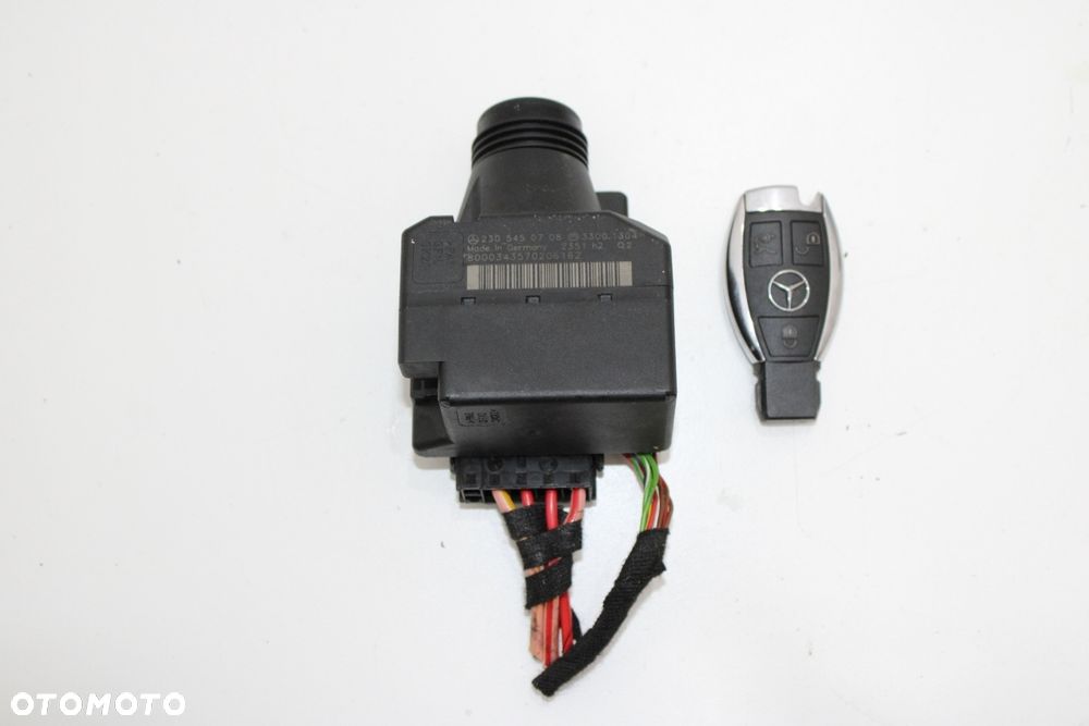 Kluczyk stacyjka komplet OE Mercedes SL R230 W230 A2305450708 Q2 - 9