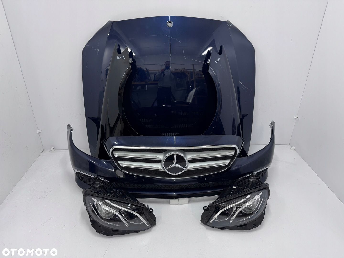 PRZÓD MERCEDES E KLASA AMG LIFT W213 A213 MASKA ZDERZAK BŁOTNIKI LAMPY - 1