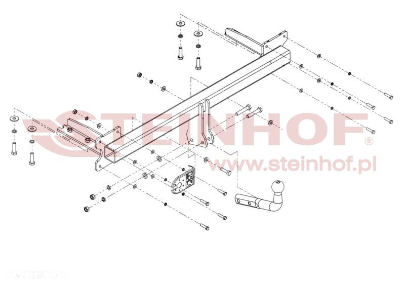 Hak Holowniczy+WIĄZKA 7PIN do Kia Carnival I od 1999 do 2006 - 2