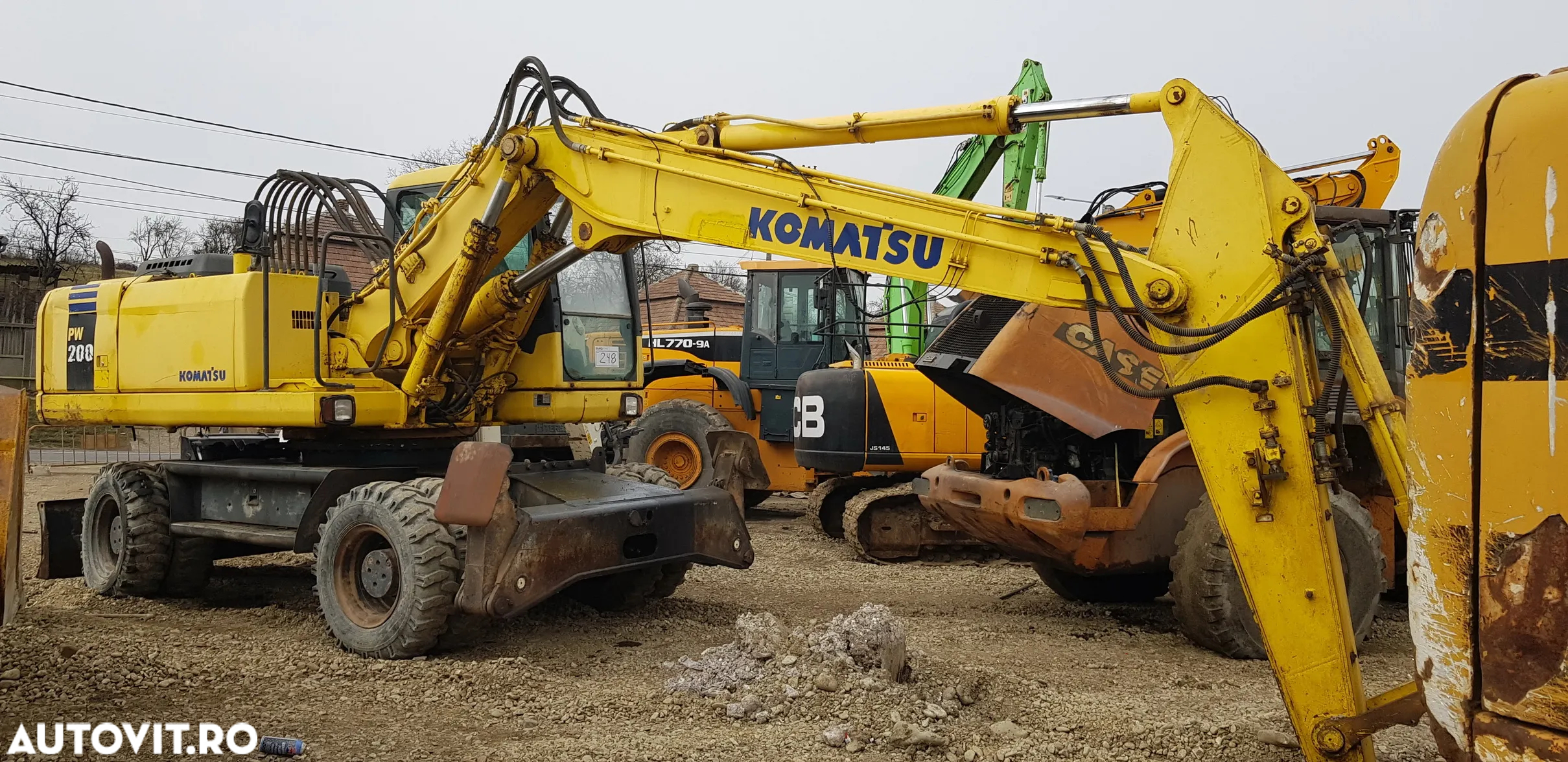 Komatsu PW 200 -7k Excavator pe roți - 3