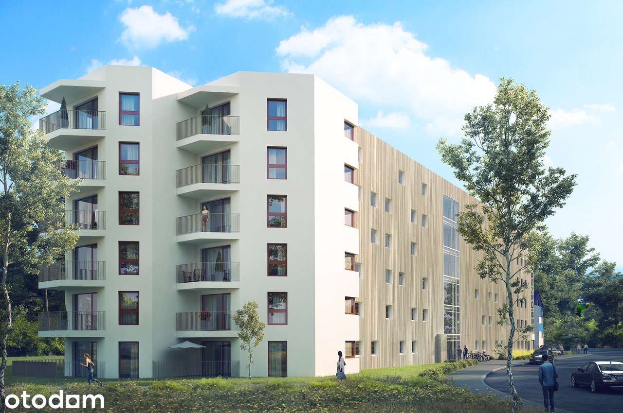 Przewóz 41, nowe 40,90m3 2 pok. oddzielna kuchnia, ogródek 26m2