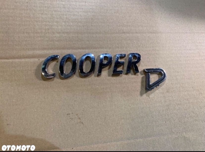 Emblemat znaczek napis mini cooper - 1