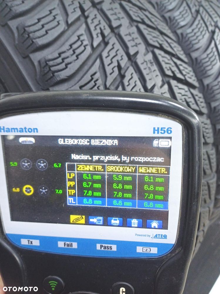 4x 215/65r17 nokian  opony zimowe 6,5mm 60284 - 9