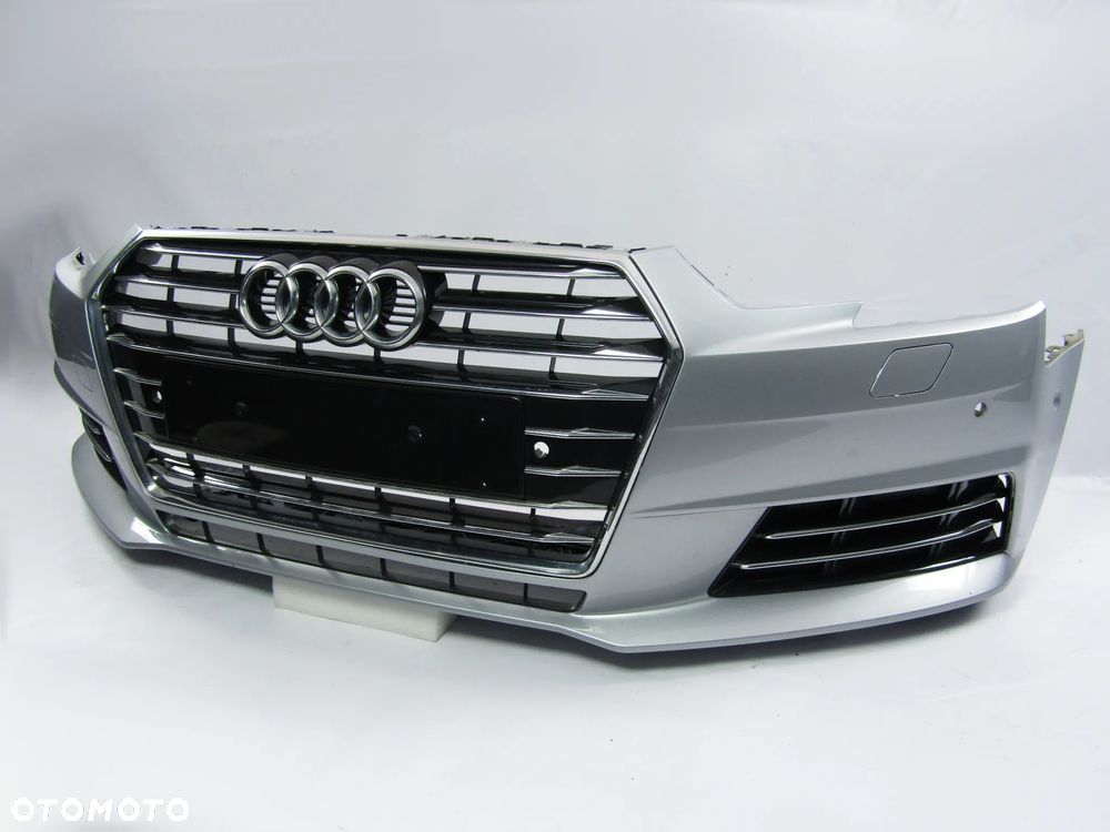 Zderzak przedni Audi A4 B9 15 - 19 Sprysk. Pdc-6 + Atrapa Lakier nieznany - 10