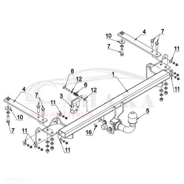 Hak Holowniczy Automat Do Ford Transit Connect Furgon, Bus Od 2014 - 3