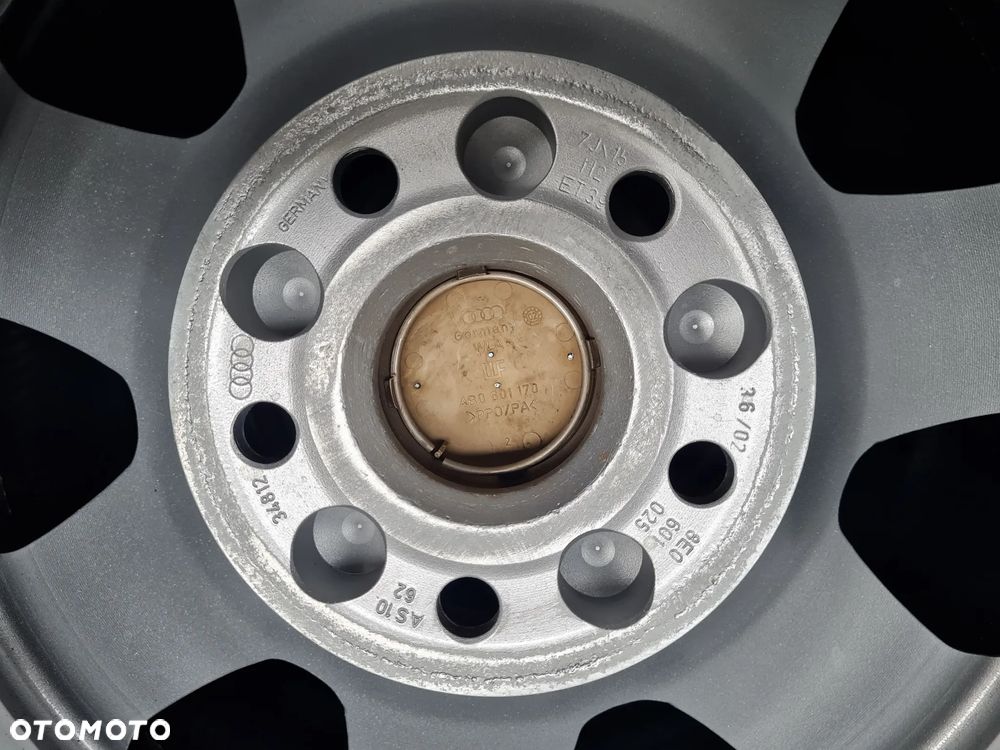 4x Felgi Aluminiowe AUDI 7x15 5x112 ET39 8E0601025 ORYGINAŁ - 9