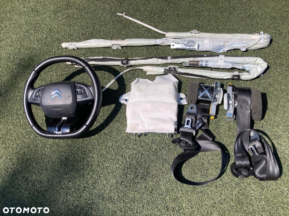 PODUSZKI AIRBAG PASY KURTYNY CITROEN C4 CACTUS LIFT ORYGINAŁ DEMONTAŻ - 1