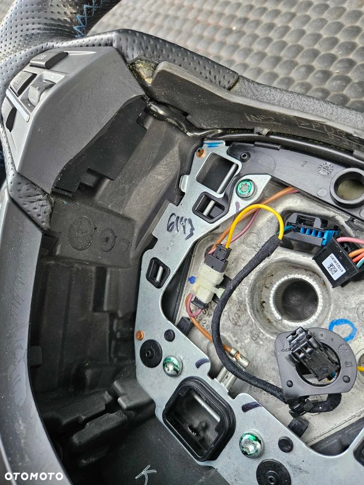 Kierownica Ścięta Trzy 3 Ramienna Pikowana Skóra Ancantara Multifunkcja Sterowanie AirBag Poduszka BMW 5 F10 F11 - 25