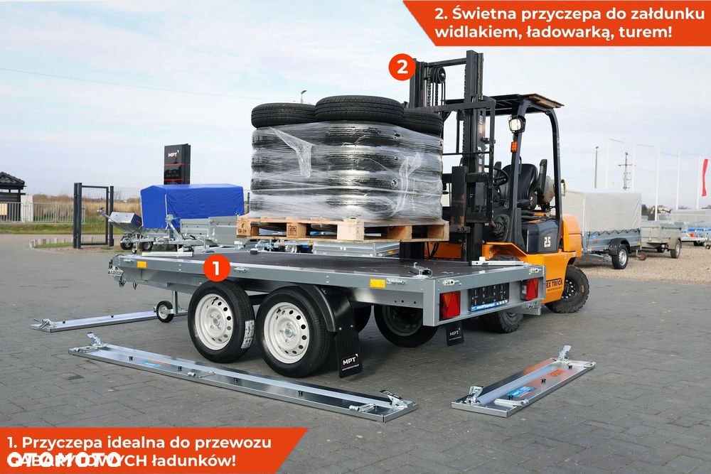 Neptun Przyczepa Neptun Nordica N7-263 2 BaseLine [GN287] Koła pod spodem pod skrzynią NOWA Bardzo SOLIDNA 263 x 145 cm 263x145 - 5