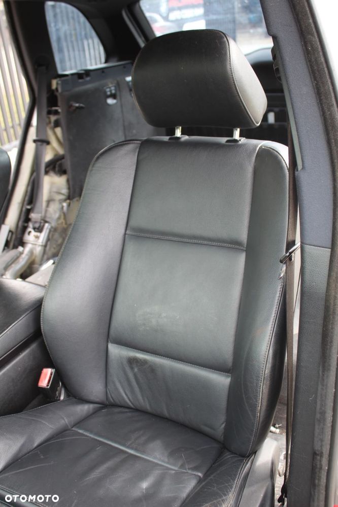FOTEL LEWY PRZÓD PRZEDNI BMW X5 E53 CZARNA SKÓRA - 4