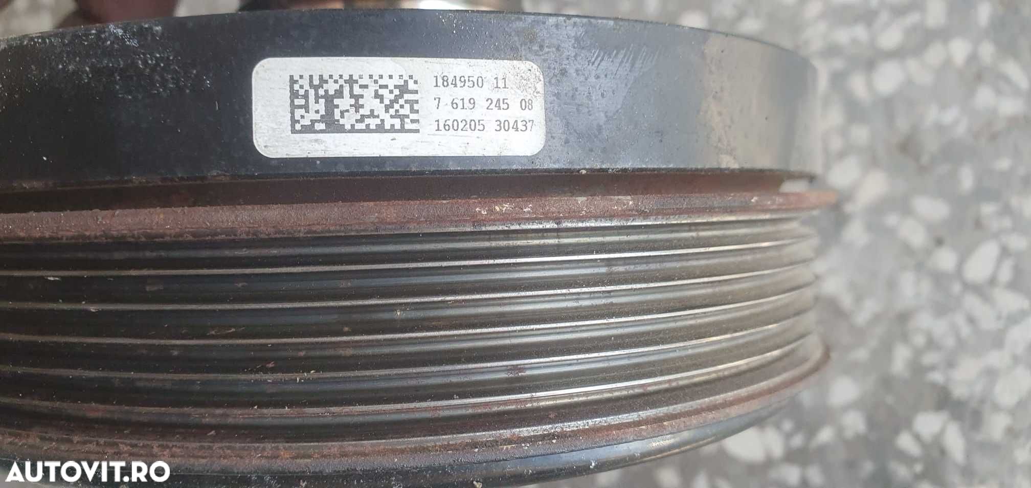 Fulie motor vibrochen BMW originala OEM cod 7619245 motorizare B47 - 1