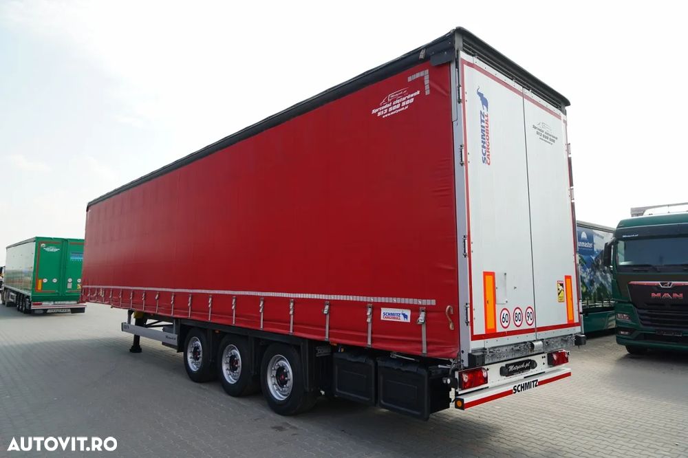 Schmitz Cargobull CORTINĂ / VARIOS / 385/55 R22.5 / PUNȚĂ CULISANTĂ / ACOPERIȘ CULISANT / SAF - 5