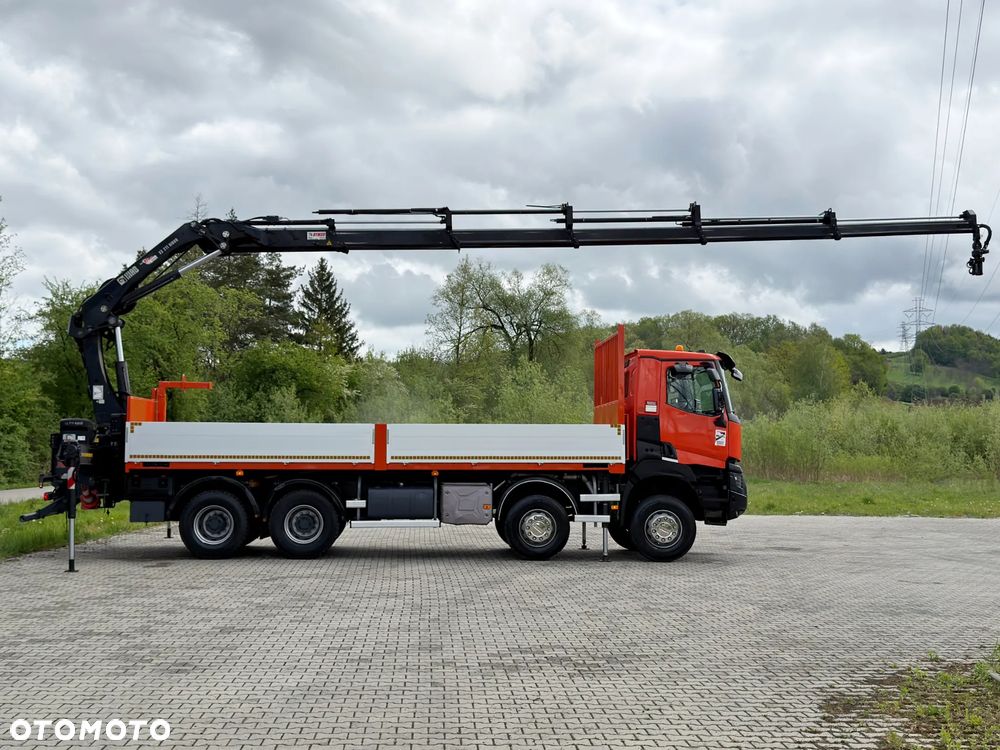 Renault K 430 * SKRZYNIA 7,50 m * HIAB 211 EP - 5 HIDUO + PILOT / 8x4 - 5