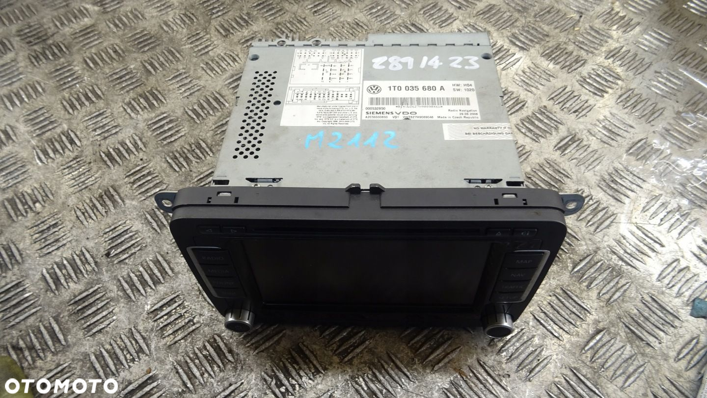 VW EOS 06-10r PASSAT TOURAN GOLF NAWIGACJA RADIO - 2