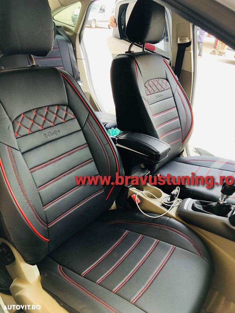 Huse scaun auto Piele Eco BMW, Skoda,Golf,Passat, Audi, Mercedes, Opel - 1