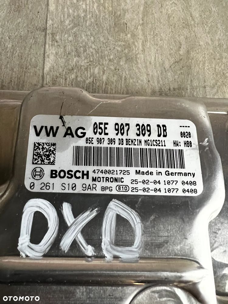 STEROWNIK KOMPUTER SILNIKA VW GOLF VIII A3 8Y 05E907309DB 0261S109AR 2025R - 4