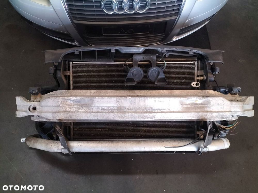KOMPLETNY PRZÓD MASKA ZDERZAK BŁOTNIKI LAMPY PAS PRZEDNI AUDI A6 C6 LY7W - 9
