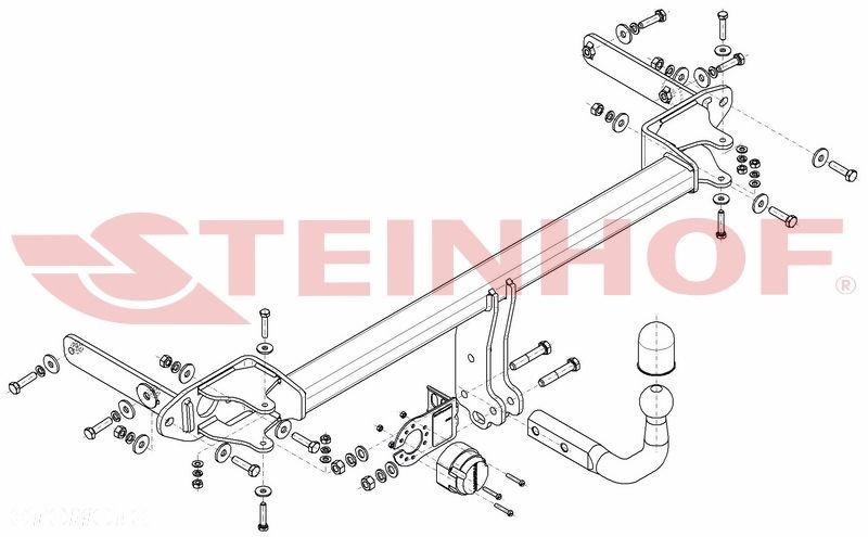 Hak Holowniczy + MODUŁ 7PIN do Kia Stonic od 2017 - 2