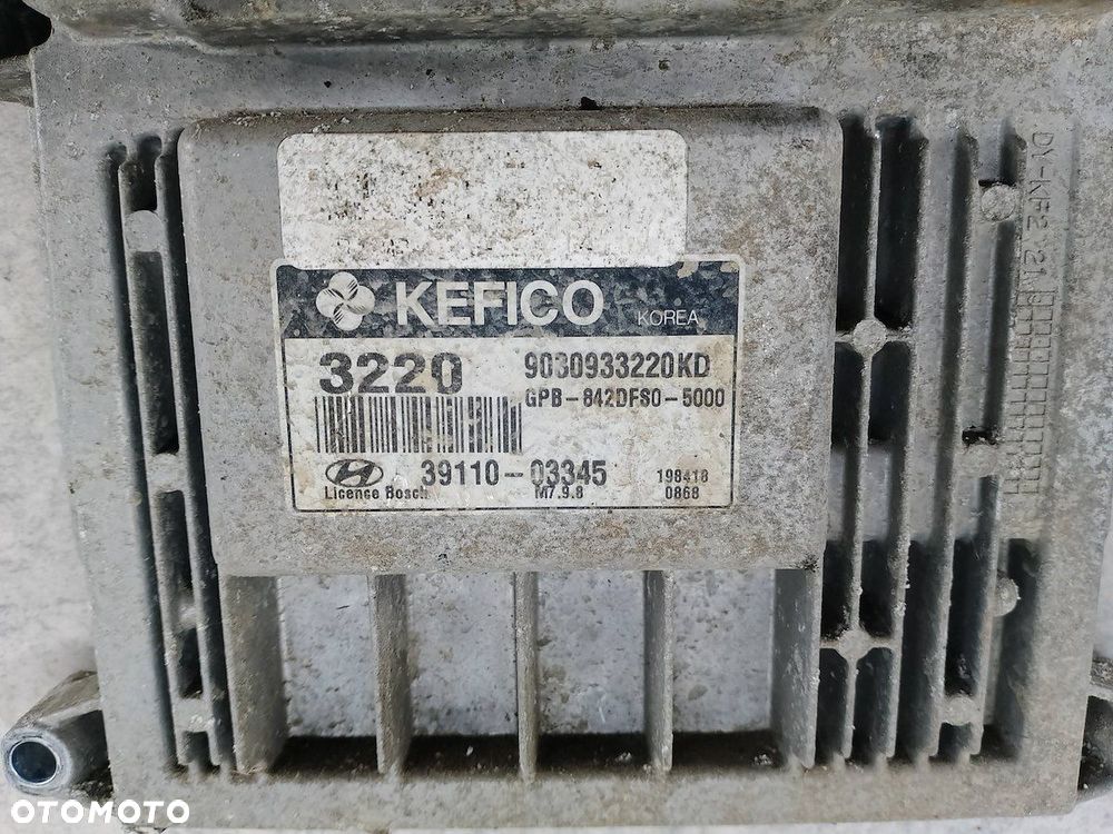 KOMPUTER, STEROWNIK HYUNDAI I20 I 39110-03345 GPB-842DFS0-5000 1.2 16V - 3