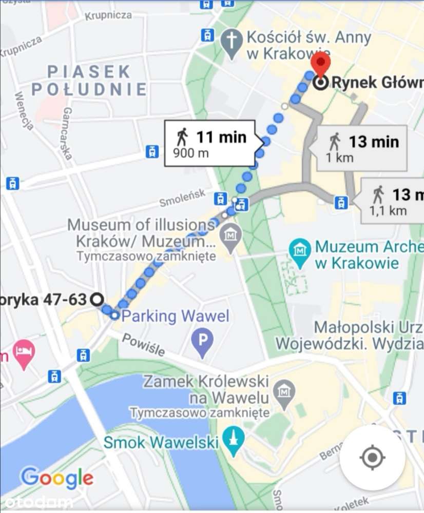 OD WŁAŚCICIELA  NAD WISŁĄ Stare Miasto.mieszkanie 2 pokojowe.. Balkon
