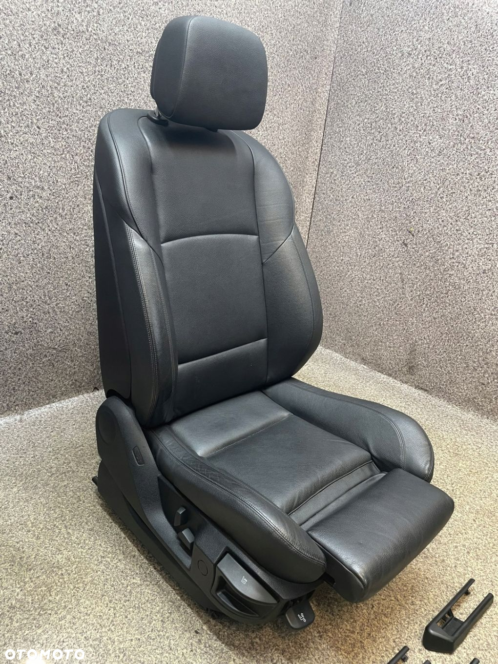 Fotel grzany SPORT prawy przod pasazera Airbag Skora Czarna BMW F11 F10 - 3