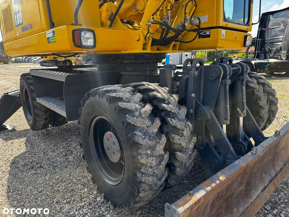 Komatsu PW180 Koparka 19t Kołowa‼️Super Stan Zadbana Stan bardzo dobry. Centralne smarowanie, Klima 2x Osprzęt - 6
