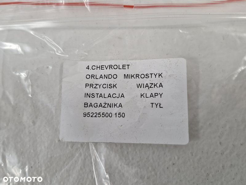 orlando 1 i mikrostyk przycisk wiązka instalacja tył klapy bagażnika 95225500 - 7