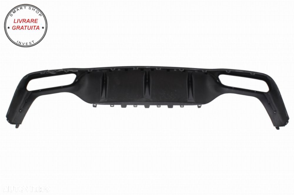 Difuzor Bara Spate cu Ornamente Tobe Negre Mercedes E-Class W213 AMG Line (2016-20- livrare gratuita - 6