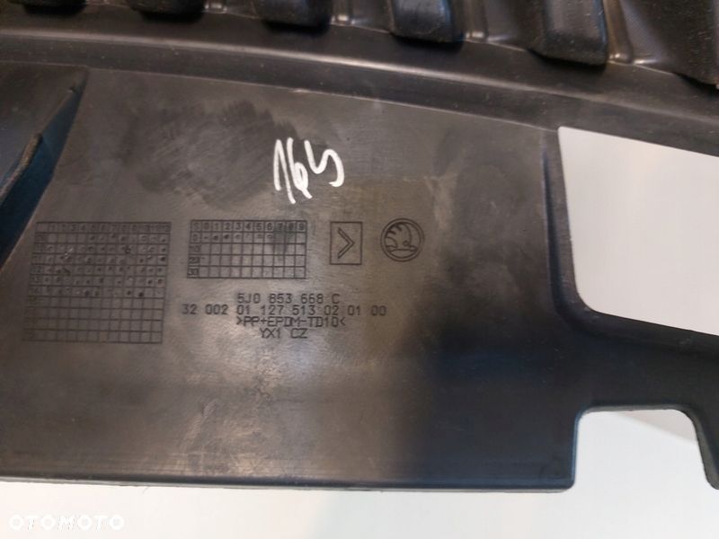 SKODA FABIA II LIFT ATRAPA GRIL ZDERZAKA 5J0853668 - 5