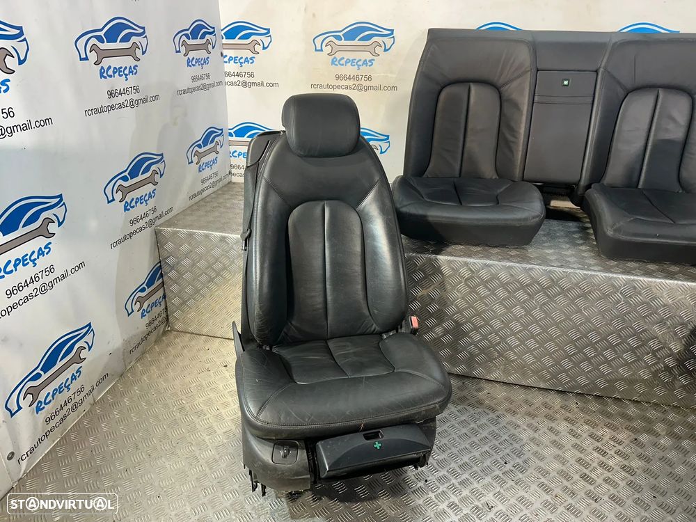 Conjunto Bancos Pele Frontais Frente Tras Traseiros Mercedes Benz CL W215 Eletricos - 5