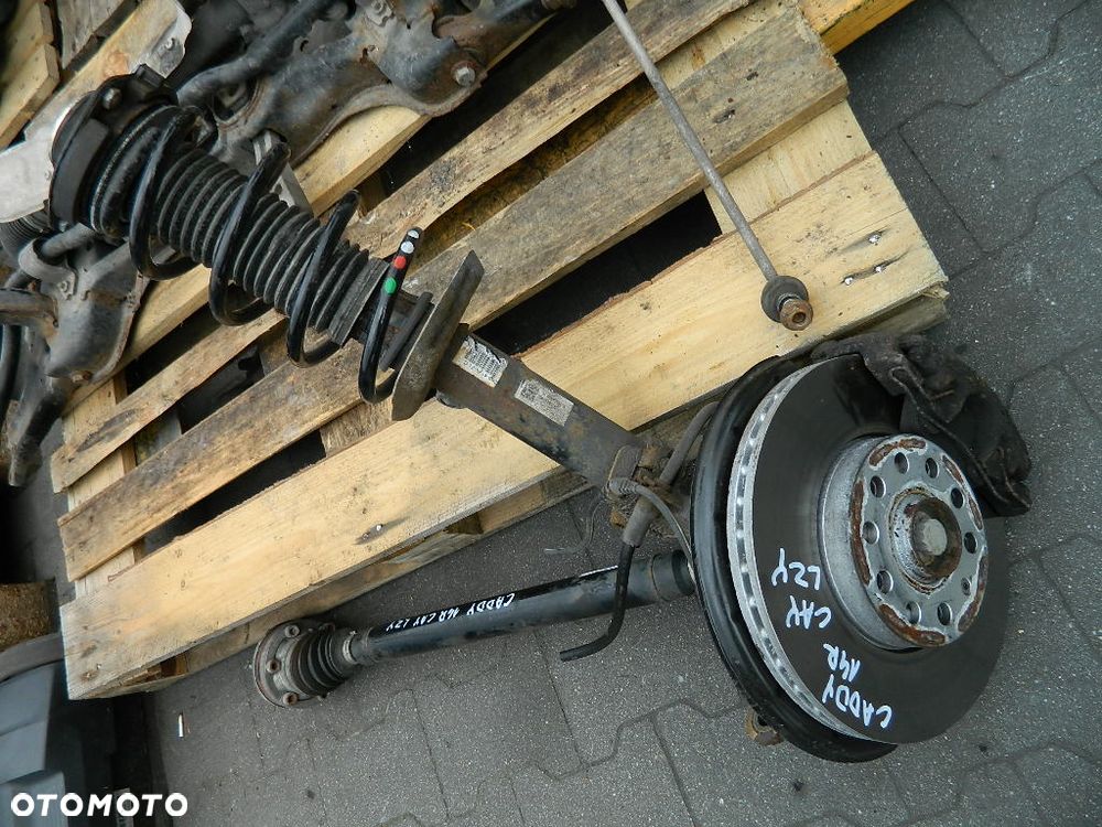 VW CADDY III 2K 10-15R 1.6 TDI 2014R AMORTYZATOR ZWROTNICA MCPERSON PRAWY PRZÓD KOMPLETNE ZAWIESZENIE - 1