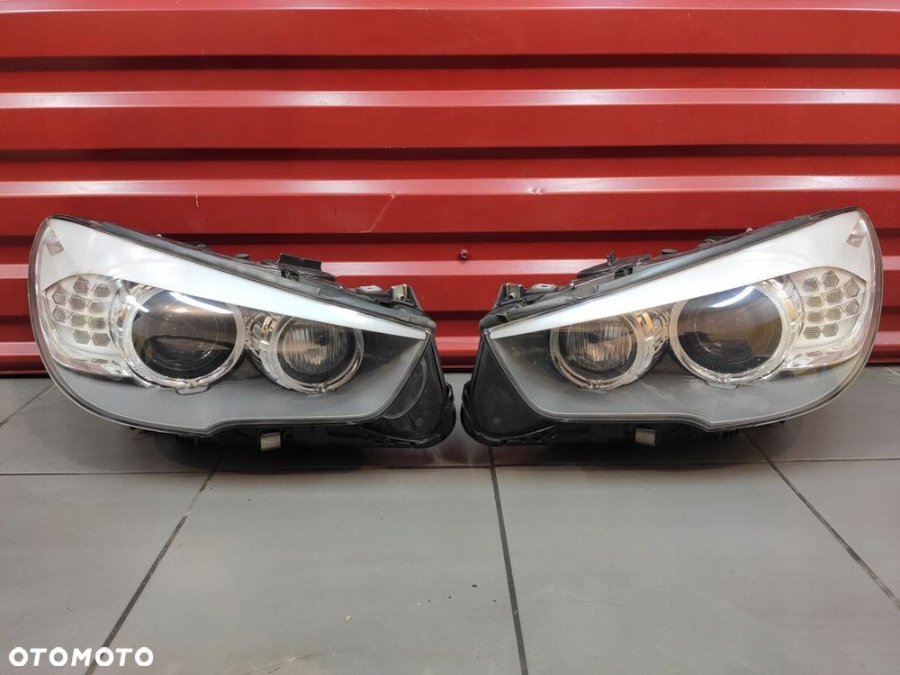 BMW 5 GT F07 LAMPA LEWA PRAWA PRZÓD LAMPY PRZEDNIE KPL SKRĘTNE XENON UK - 1