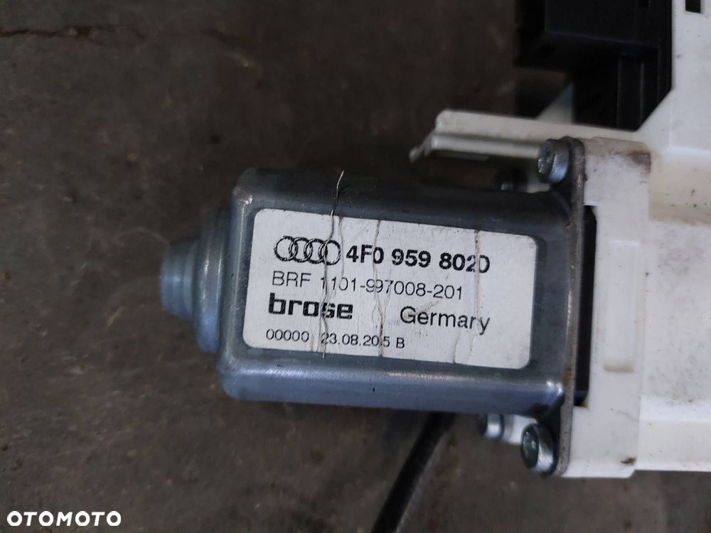 MECHANIZM PODNOŚNIK SZYBY PRAWY PRZÓD AUDI A6 C6 4F0959802D - 4
