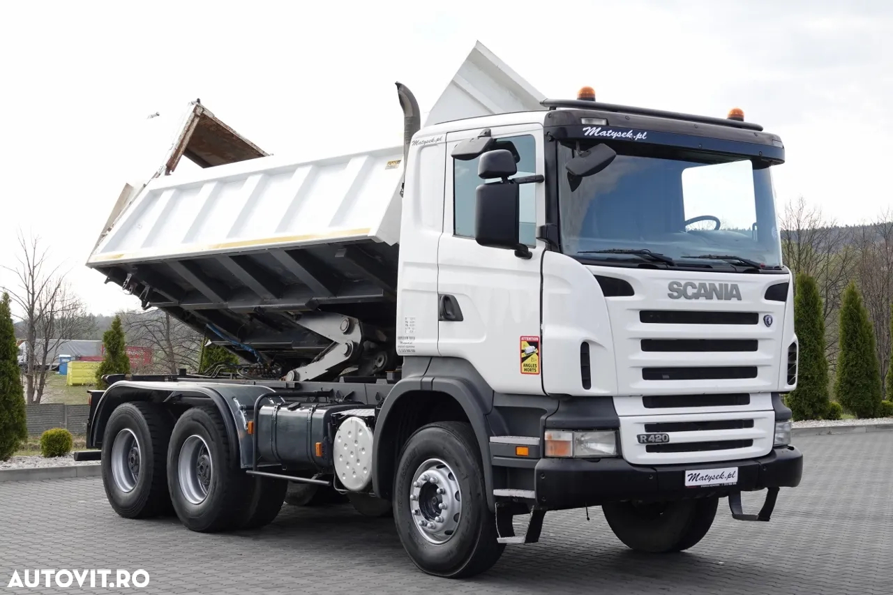 Scania R 420/ 6x4 / 2-SIDE TIPPER / HYDROBRATA / BORDMATIC / HYDROKLAPA / MANUAL / IMPORTAT - 11