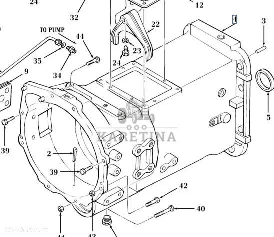 Ford 7840 Obudowa Skrzyni Biegów CZĘŚCI 82012329 82012330