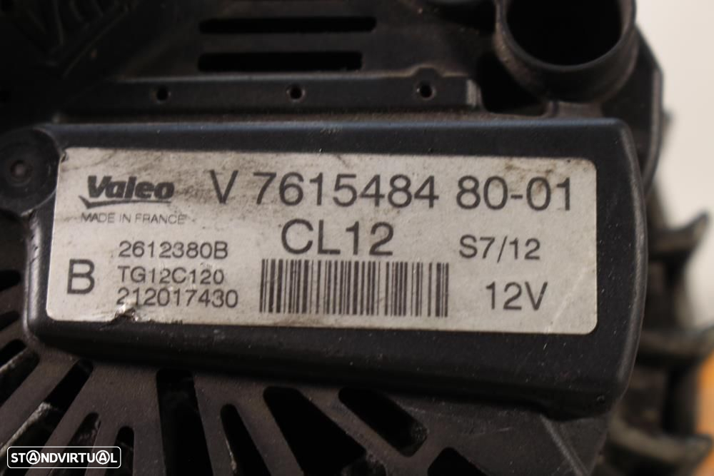 Alternador Peugeot 308 I (4A_, 4C_)  V761548480 / 2612380B / Tg12c120 - 7