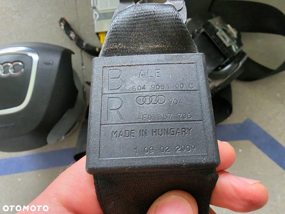 AUDI A6 C6 LIFT DESKA KONSOLA AIRBAG PASY CZARNA SOUL 4 RAMMIENNA KOMPLET - 11