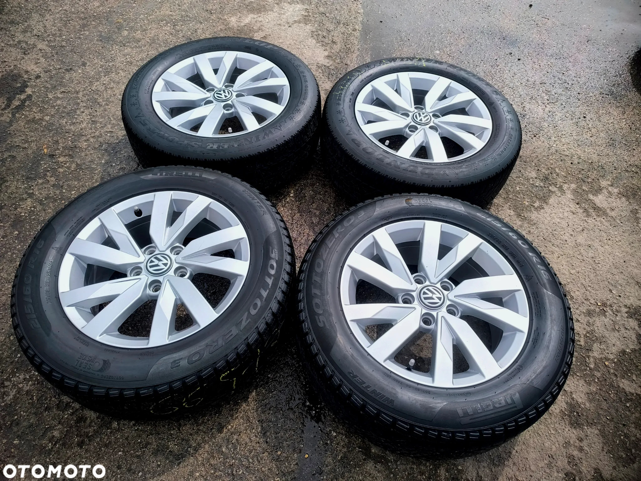 5x112 Alufelgi Felgi Aluminiowe 16 Koła Zimowe Zima VW PASSAT B8 3G0 SHARAN II 2 TROC THE BEETLE SKODA YETI SUPERB III 3 SEAT ALHAMBRA II 2 AUDI A6 C6 Q2 Legnica ALU-RAD 215/60 5mm - 2
