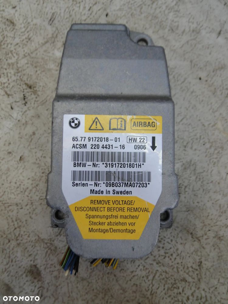 BMW 5 E60 E61 LIFT DESKA KONSOLA PODUSZKI AIRBAG PASY NAPINACZE SENSOR KOMPLET ORYGINAŁ EUROPA - 9