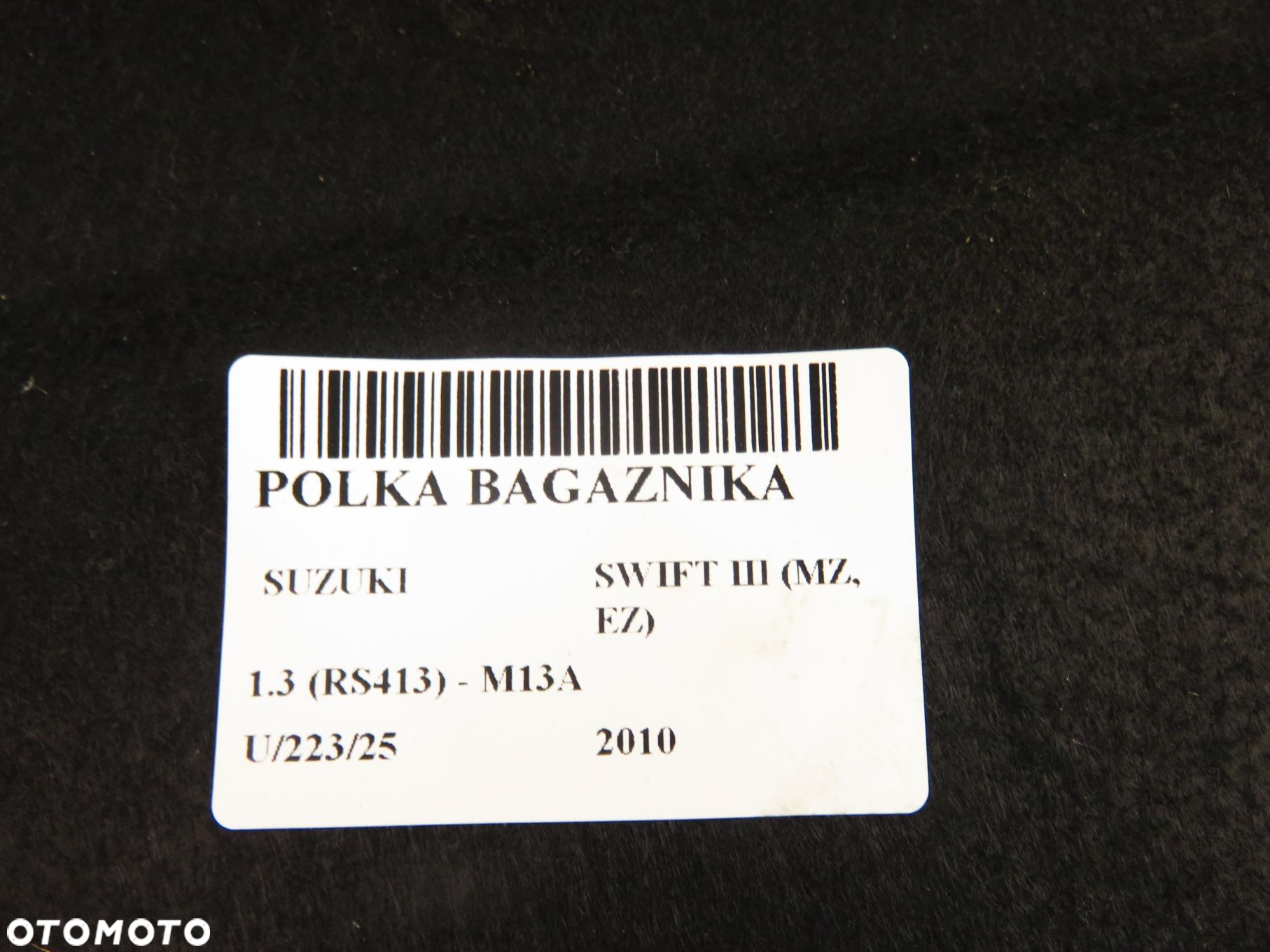 PÓŁKA BAGAŻNIKA SUZUKI SWIFT III  8891062J00 - 13
