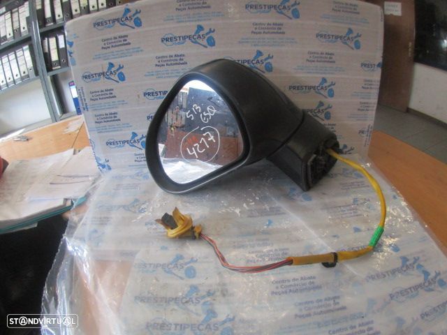 Espelho Esp4217 PEUGEOT 308 T7 FASE 1 2009 1.6HDI 90CV 3P PRETO ESQ ELETRICO SEM PISCA 6 PINOS Sem Pisca - 1