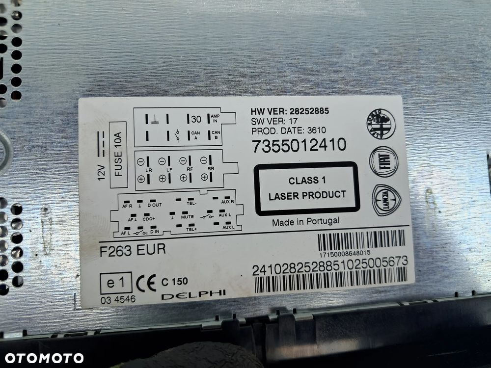 Fiat Doblo II 1.3 JTD Radio 7355012410 - 4