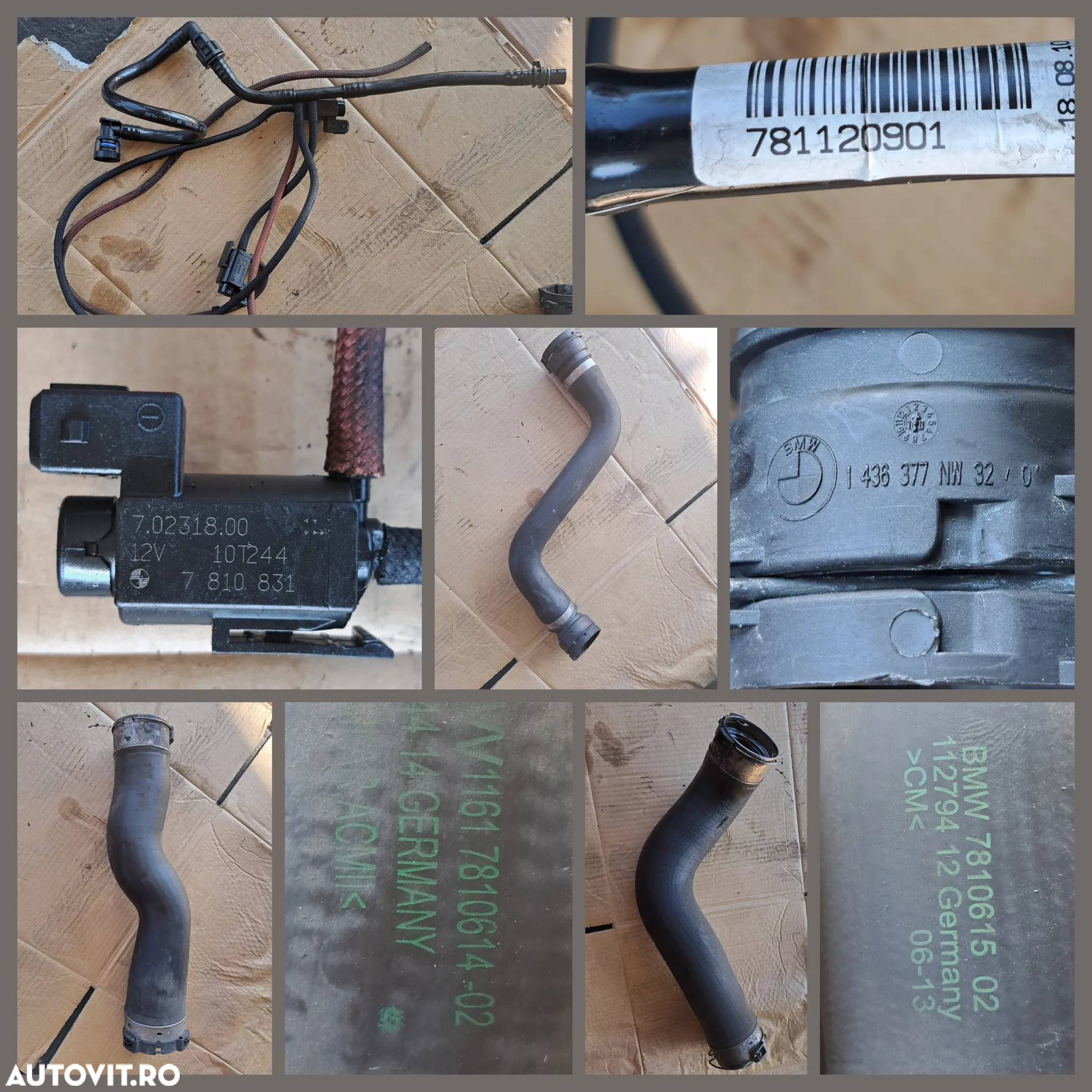 Anexe motor Bmw 520d F10 2010 184cp injector rampa injectoare pompa inalta presiune alternator actuator EGR galerie admisie instalatie electrica motor - 9