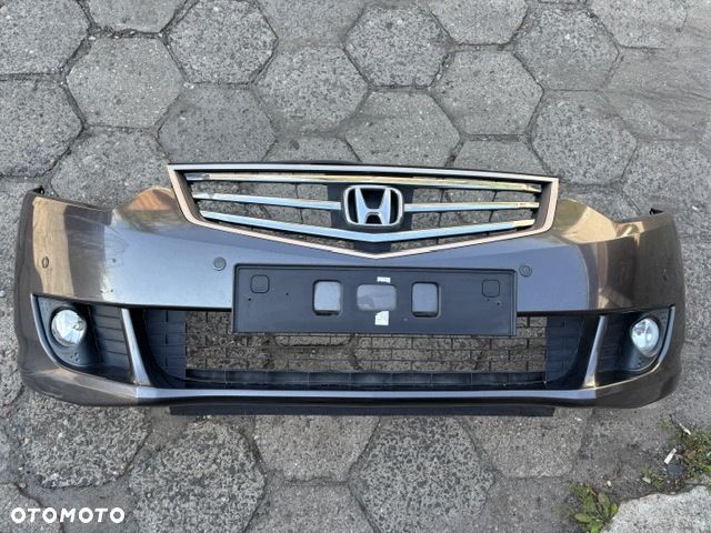 honda accord viii zderzak przód grill czujniki halogeny 08-11r nh736m - 2