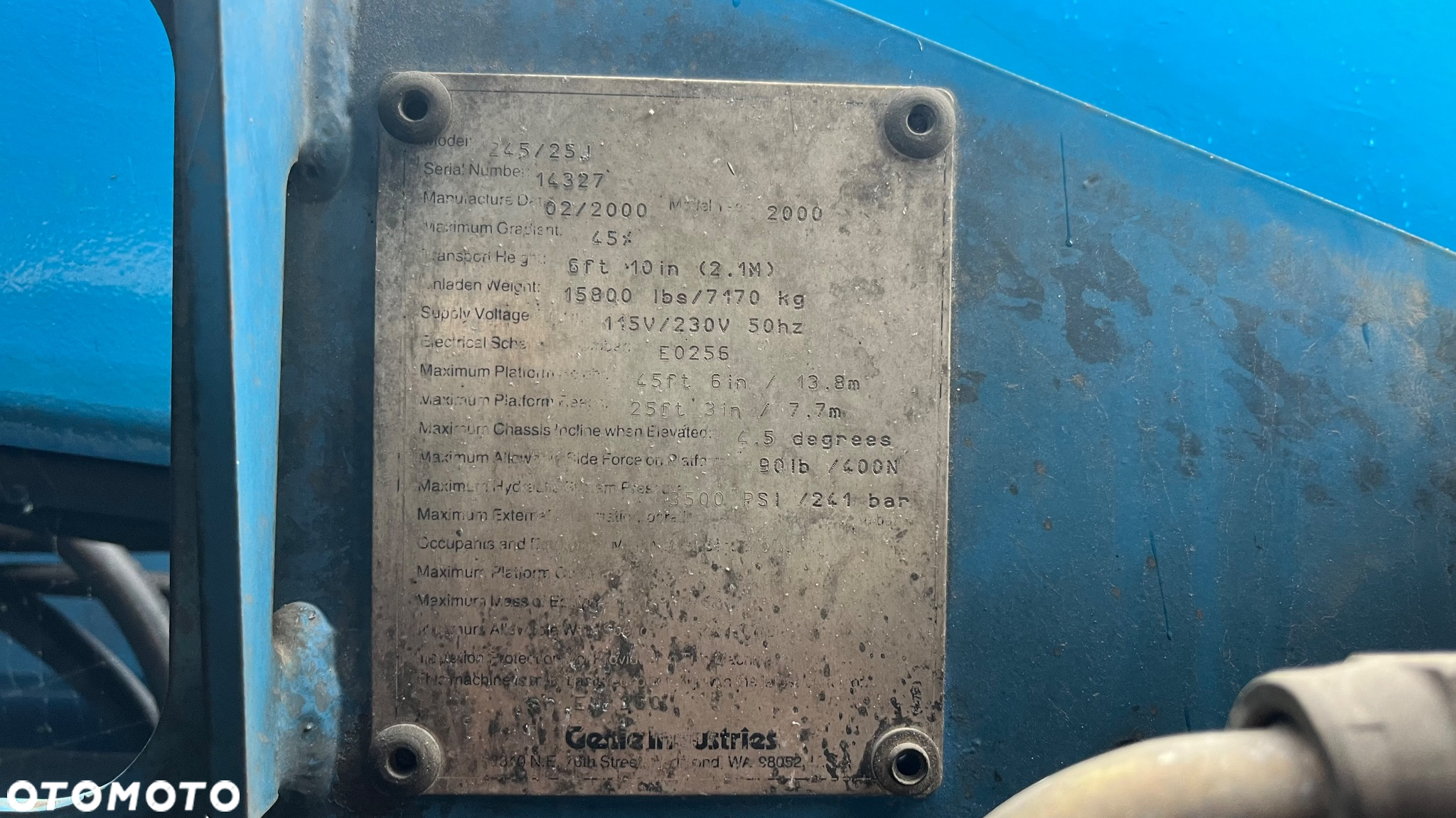 Genie Z45/25J 4x4 Podnośnik zwyżka samojezdna spalinowa 4x4 Diesel - 16