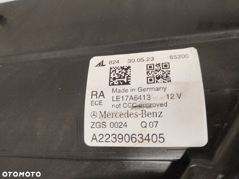 MERCEDES S KLASA W223 LIFTING KOMPLET LAMP A2139063305/3405 NAPRAWIANE - 4